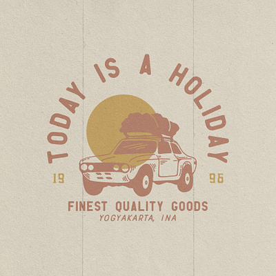 HOLIDAY appareldesign art carapparel carclothing design designvintage graphic design logo vintagedesign