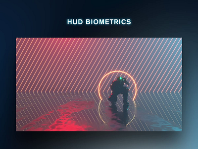 Biometric motion design 3d animation animation design fui graphic design hud motion design motion graphics robot