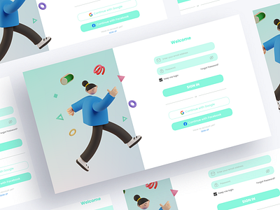Sign in page 001 dailyui design page sign in page ui visual design web website