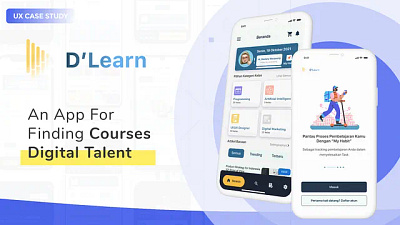 D'Learn - Online Course Apps app app design case study clean course digital education learning mobile ui ux