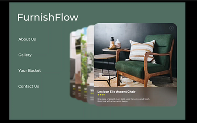 FurnishFlow app design graphic design ui