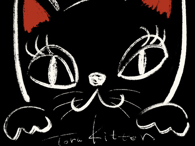Toru Kitten animal cat illustration kitten kitty pet