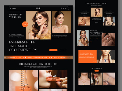 Jewellery Shop - Landing Page animation beauty branding case study ecommerce fashion jewelery jewellery landing page minimal musemind online shop ornaments shop shopping store uiux website design