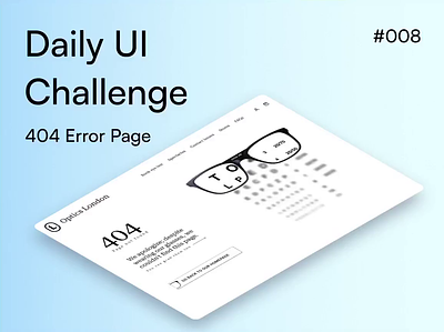 #008 - 404 Error Page - Daily UI Challenge 404 dailyui design error high fidelity prototype ui ux web