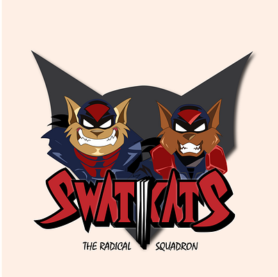 SwatKats (cartoon from the 90s) cartoon design graphic design illustration illustrator sketch vector