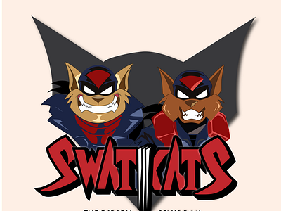 SwatKats (cartoon from the 90s) cartoon design graphic design illustration illustrator sketch vector