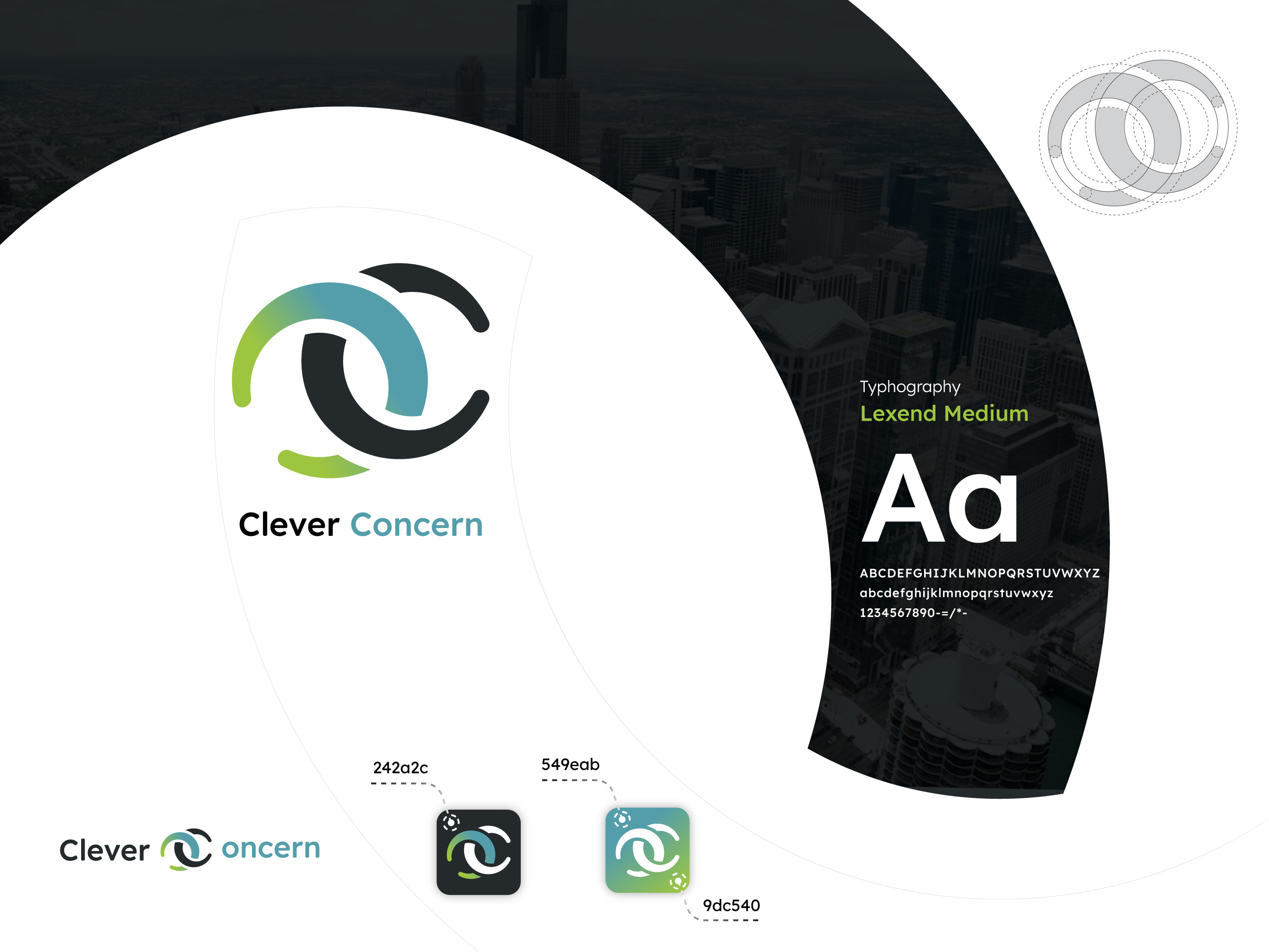 Clever Concern Logo Branding brand and identity branding branding guideline cc corporate branding design dribbble best shot graphic design icon illustration logo typography ui vector