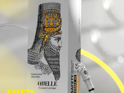 Tattoo Needle Quelle design identity logo needle packaging tattoo