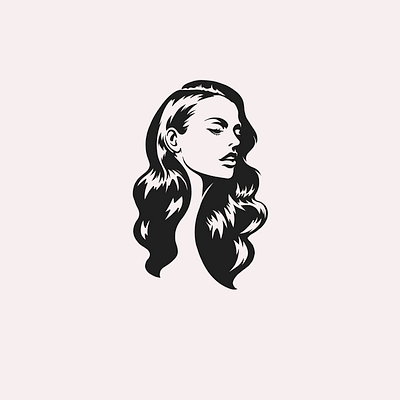 Portrait logo beauty design engrave graphic design illustration logo personal personal branding portrait salon vector women