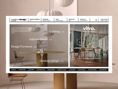 Furniture e-commerce concept design design furniture e commerce e commerce website furniture furniture website layout minimal online store ui website design