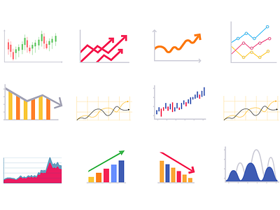 Statistics Graph and charts animation chart graph graphic design illustration infographics