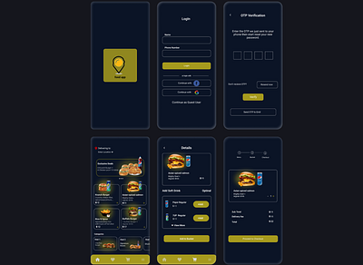 food app design mobile app ui ux