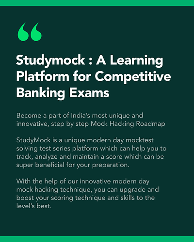 Studymock: A Learning platform for competitive banking exams design jaraware jarawareinfosoft studymock ux