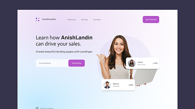 Landing Page Design creatives design foodapp mobileapp onlinestore landingpage