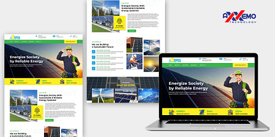 Solar Energy Website Design colour theme content creative website creativity figma font family future plan graphic design ideas solar system templates ui ux website