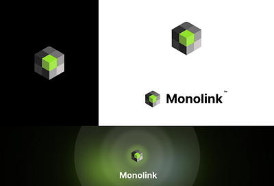 Monolink Logo - a modern and beautiful bookmarking tool 3d app branding design graphic design logo ui ux vector