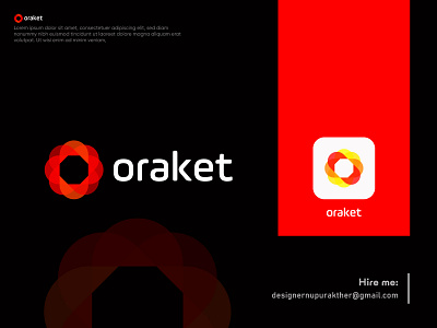 Oraket logo brand identity brand mark branding gradient logo logo logo design logos modern logo visual identity