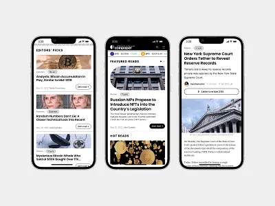 Coinpaper boutique agency branding crypto custom software development design design studio magazine media outlet news software house technology partner ui uiux ux wayf wayf digital web3