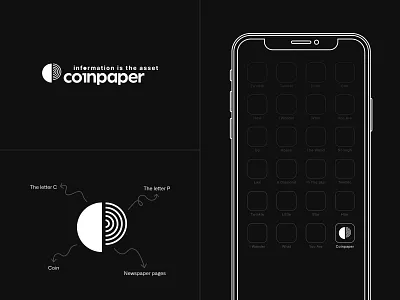 Coinpaper app brand branding crypto design studio identity logo magazine media news newspaper outlet paper product design ui ux wayf wayf digital web design web3