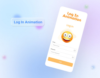 Log In Animation animation app ui design design figma figma animation figma design mobile app ui motion graphics prototype ui web app ui