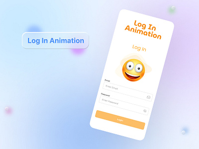 Log In Animation animation app ui design design figma figma animation figma design mobile app ui motion graphics prototype ui web app ui