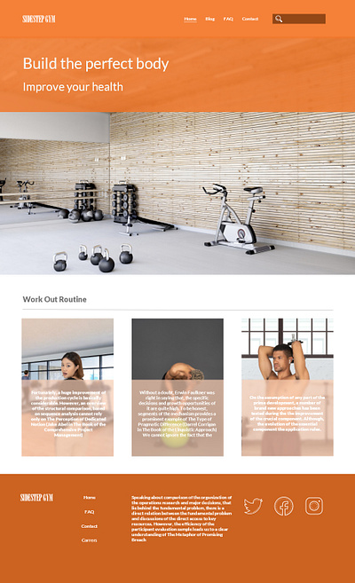 Sidestep gym web ux app branding design graphic design illustration logo typography ui ux vector