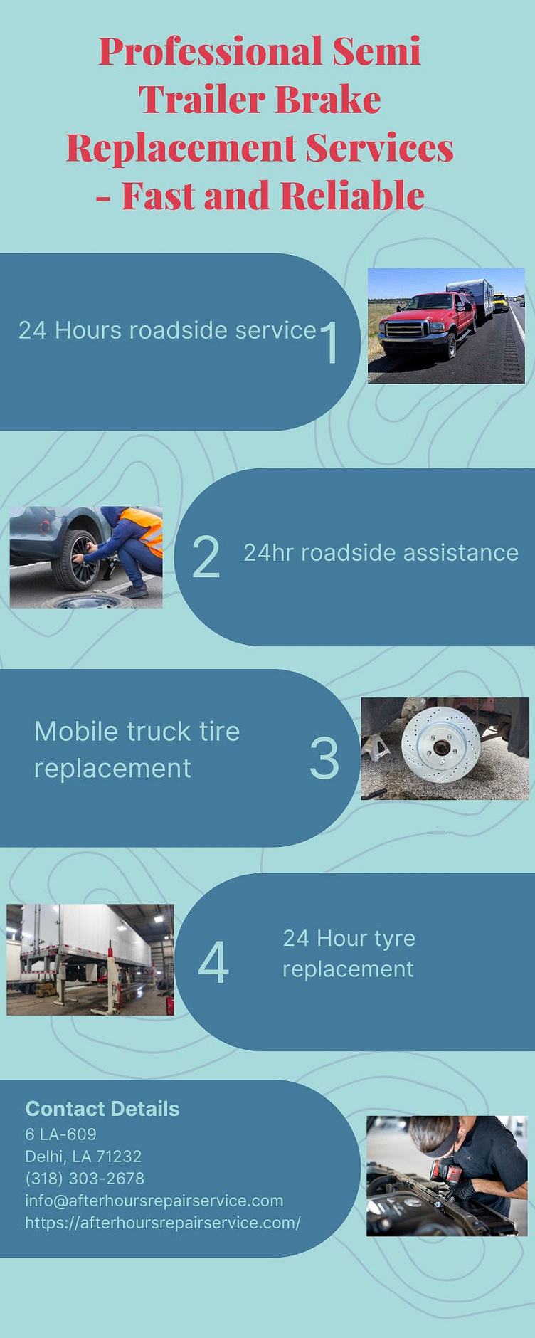 Professional Semi Trailer Brake Replacement Services by Afterhours on Dribbble
