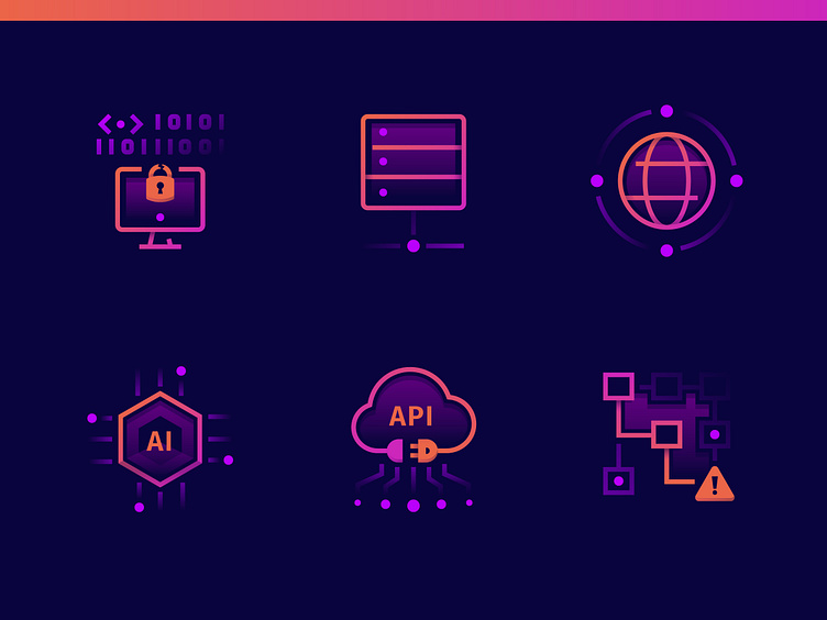 Security API icons by Laura Reen on Dribbble