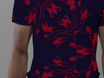 Shirt mock-up and print design design floral designs illustration shirtmockup vector