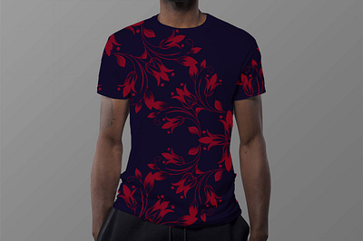 Shirt mock-up and print design design floral designs illustration shirtmockup vector