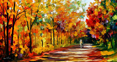 FALL NOON — oil painting on canvas leonidafremov