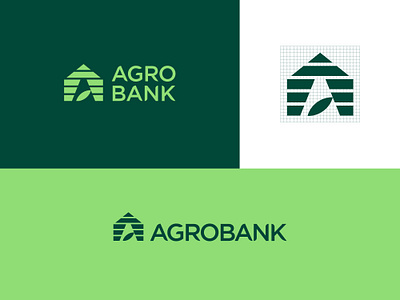 AgroBank logo design bank branding design font graphic design icon identity lettering logo logotype typography vector