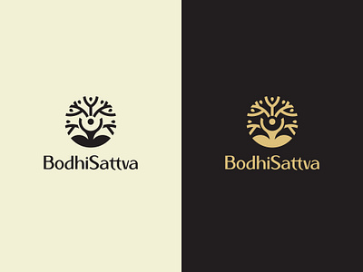 BodhiSattva logo design animation branding design graphic design icon logo logotype motion graphics vector yoga