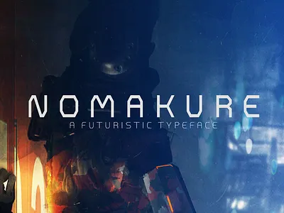 NOMAKURE FONT animation banner branding coverart coverdesign designer display displayfont flyer futuristic game gamer designer graphic design logo motion graphics poster producer typograpgher ui web designer