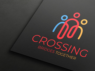 Crossing bridge together logo branding design graphic design illustration logo luxury real estate