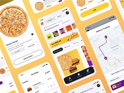 Lazy Pizza Delivery mobile app application design delivery app design food app food app layout food delivery foodtech pizza app pizza delivery pizza delivery concept ui ux uxui design web design