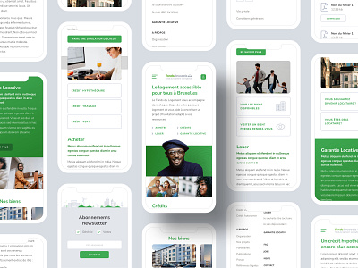 Fonds du logement belgium brussels graphic design illustration leuven logo real estate responsive ui ux