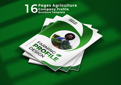 16 Pages Agriculture Company Profile Brochure Template 16 pages brochure agreculture banner bifold brochure branding company profile event farm farmer farming field flyer logo marketing mockup organic poster soil template trifold brochure