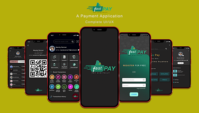 FastPay - A Payment Application adobe xd app appdesign application design figma figmadesign graphic design ui uidesign uiux uxdesign