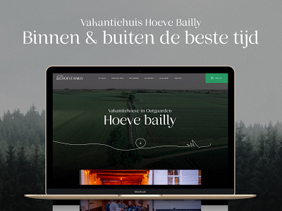 Hoeve Bailly app belgium birds brussels design graphic design hotel illustration logo nature responsive ui ux