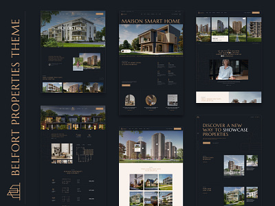 Belfort - Single Property and Apartment Theme apartment complexes architecture dark theme interior design landing layout presentation property property menagment real estate responsive template theme ui ux wordpress