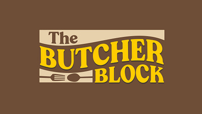 The Butcher Block Restaurant branding design food graphic design illustration logo restaurant restu typography vector