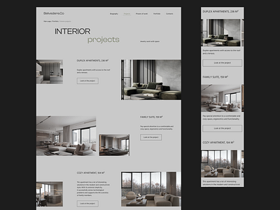 Belvedere | Architectural Studio brand identity branding concept dailyinspiration design figma interior design landing landing page typography ui uxui visual web design