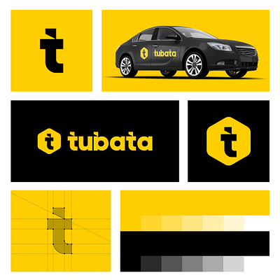Tubata / Car Rentals and Chauffeur Services. branddesignner branding car chauffeur graphic design logo rentals uber vector