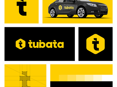Tubata / Car Rentals and Chauffeur Services. branddesignner branding car chauffeur graphic design logo rentals uber vector