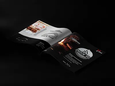 Smoke house "Grill & Pub" Logo Concept animation branding clean design food brochure graphic design illustration logo magazine motion graphics simpls vector