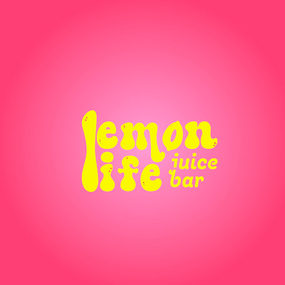 lemon life/juice bar branding design graphic design logo vector