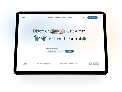 Medi - Healthcare platform Landing page I UX/UI Design adaptive app blue branding design health healthcare helath platform illustration landing page logo medicine minimalistic mobile ui ui design ux uxui web website