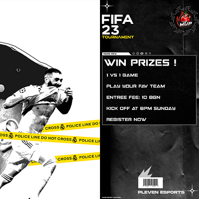 Fifa 23 Posterwork graphic design
