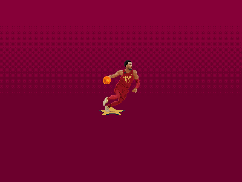 Ball Hog NFT Art: Donovan Mitchell art ball basketball design nba pixel art pixels